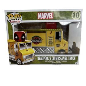 NEW IN BOX Funko Pop! Rides: Marvel - Deadpool (w/ Chimichanga Truck) #10